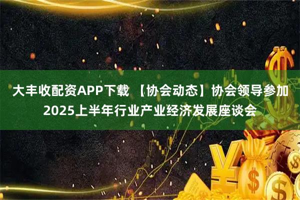 大丰收配资APP下载 【协会动态】协会领导参加2025上半年行业产业经济发展座谈会