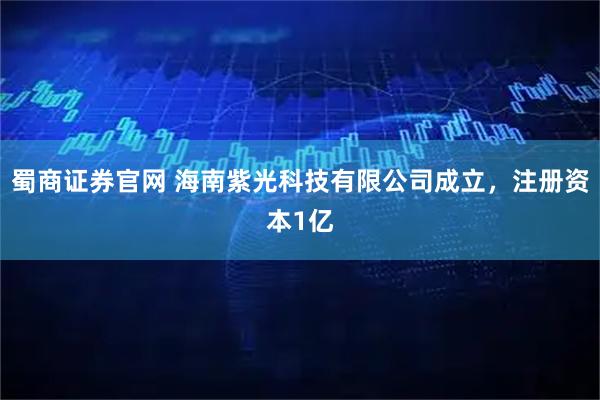 蜀商证券官网 海南紫光科技有限公司成立，注册资本1亿